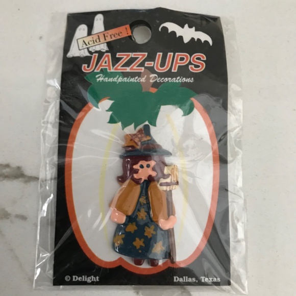 Hand painted Jazz up Halloween Craft Embellishments 5 Pieces - Picture 7 of 8